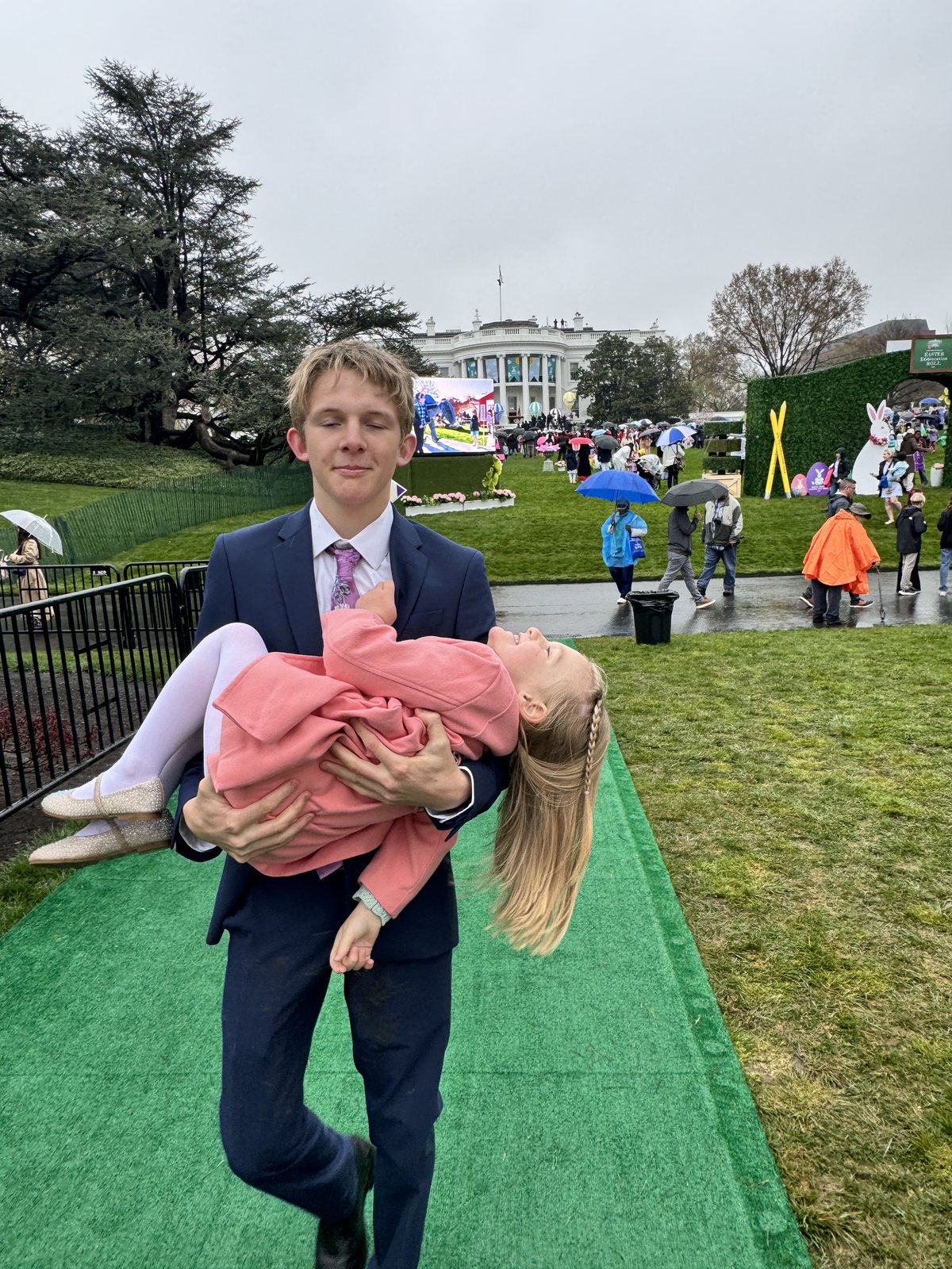 Daphne at the White House Easter Egg Roll